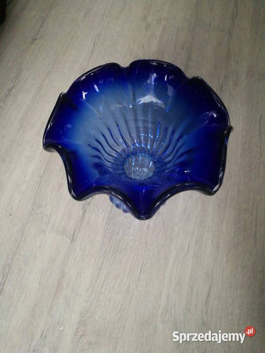 Duży granatowy wazon Choszczno sprzedam