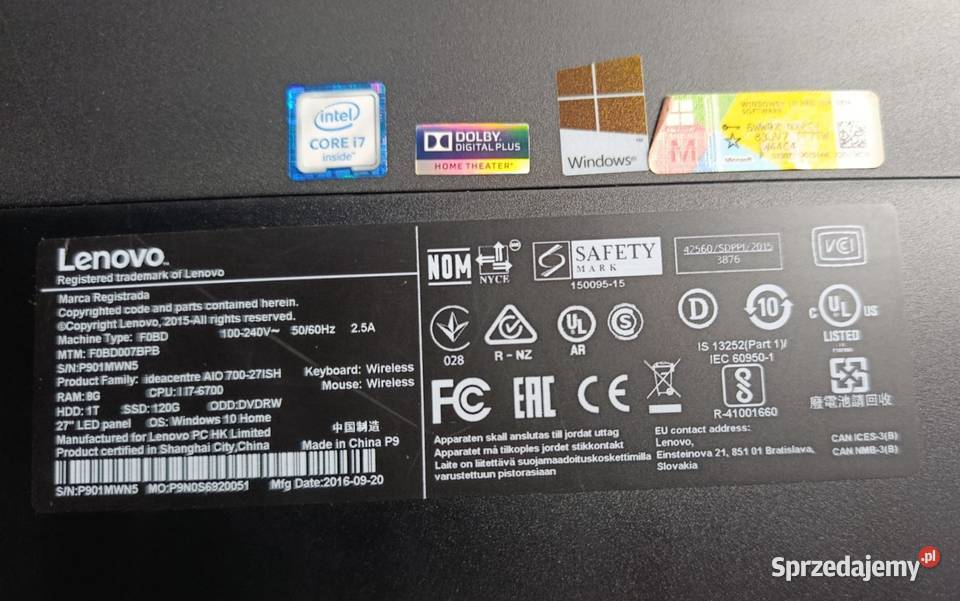 Lenovo ideacentre AIO 70027ISH Klasy Core i7 Opole