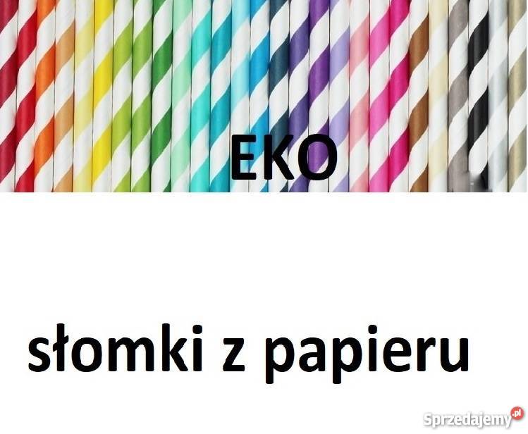 Słomki EKO papierowe 250 sztuk Gastronomia Lublin