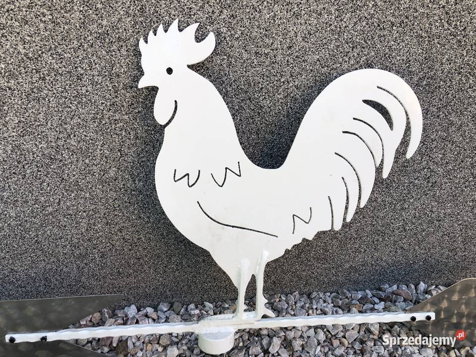 Wiatrowskaz Kogut na dachu Hand made Bolesławiec