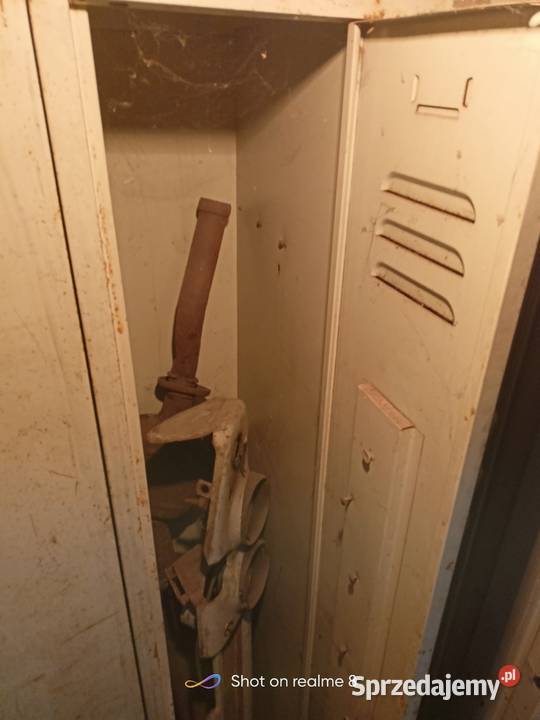 Szafka metalowa potrójna ubraniowa wędzarnia BHP Skarżysko-Kamienna