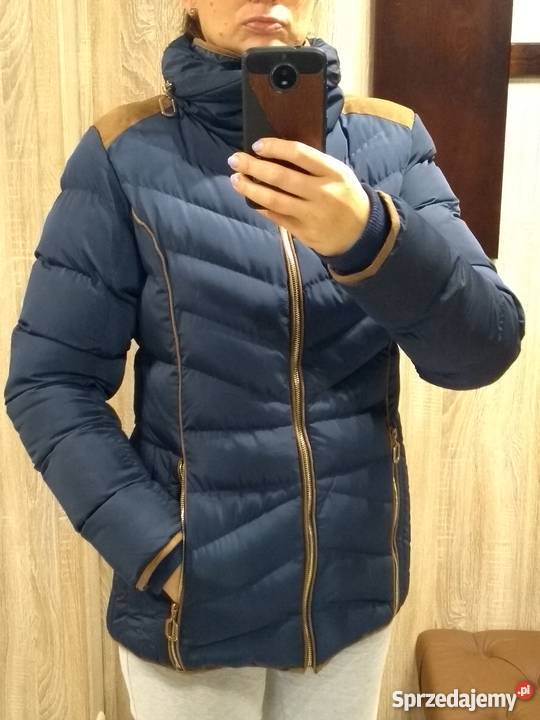 Kurtka zimowa pikowana granatowa L XL 42 nowa Kurtki i płaszcze Świnoujście