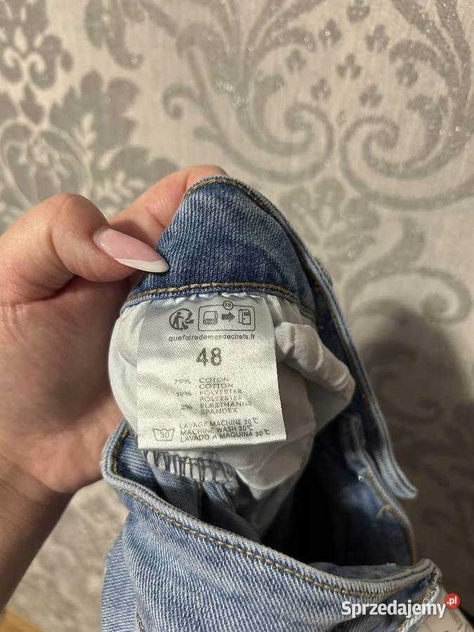 Jasnoniebieskie dżinsy Mom Fit 48 Moda i Styl mazowieckie Warszawa