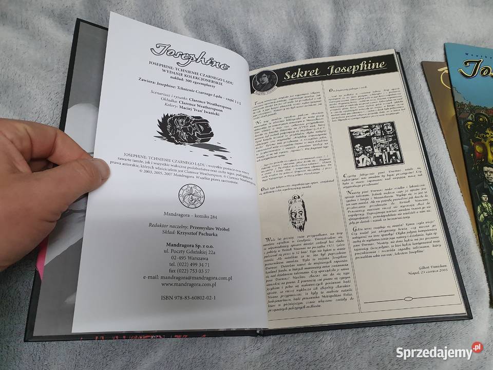 Josepchine Tchnienie Czarnego Lądu wyd zbiorcze Komiksy Gdynia sprzedam