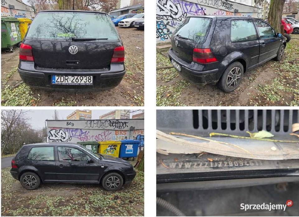Volkswagen Golf IV sprzedaż syndyka 75KM zachodniopomorskie