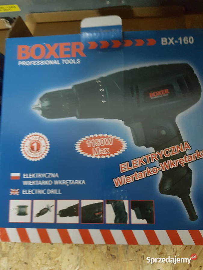 WIERTARKOWKRĘTARKA Sieciowa 1150W 850rpm BOXER sprzedam