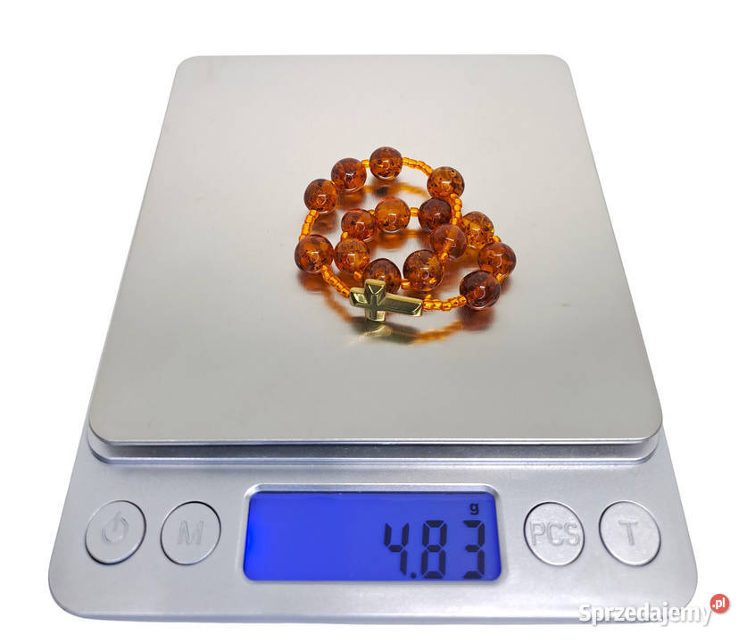 Bransoletka różaniec dziesiątka różańca BURSZTYN Warszawa