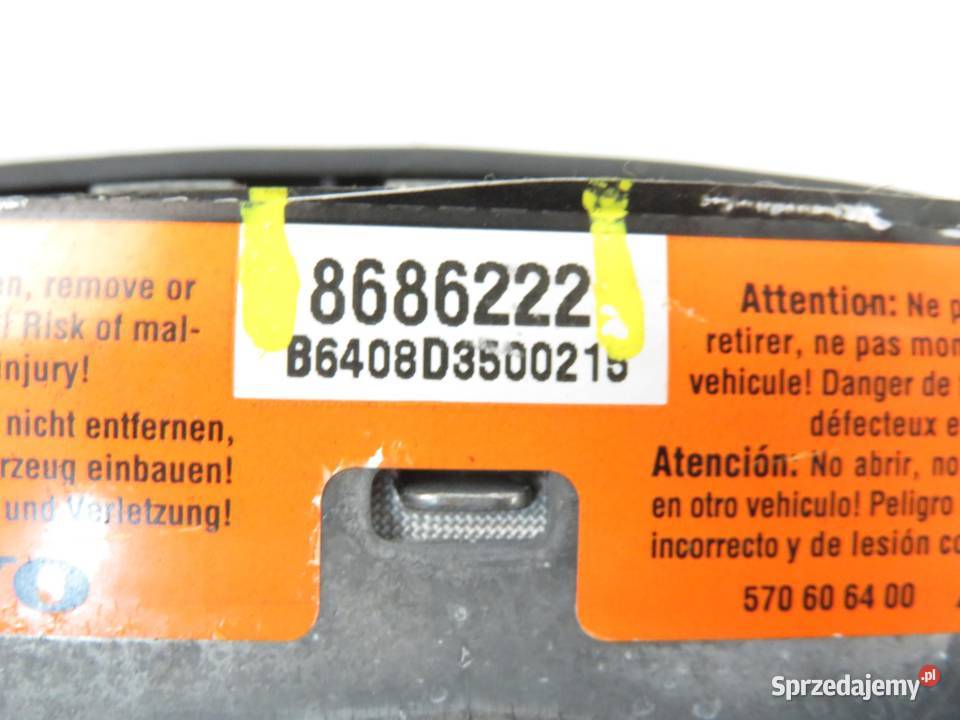 PODUSZKA KIEROWCY VOLVO S60 I 384 8686222