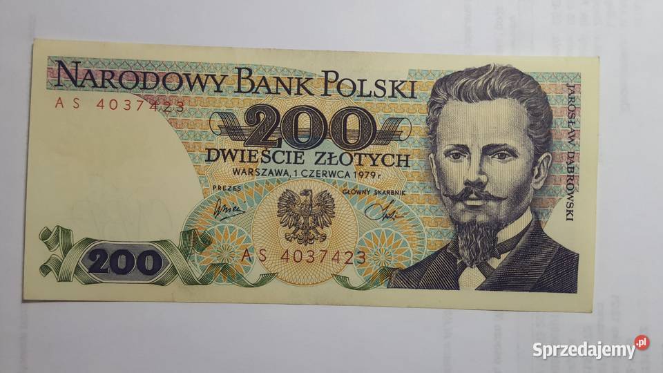 RZADKI 200 zlotych 1979 s AS UNC Warszawa sprzedam