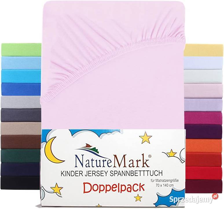 PRZEŚCIERADŁO 2 70x140 NatureMark do łóżeczka Przeźmierowo sprzedam