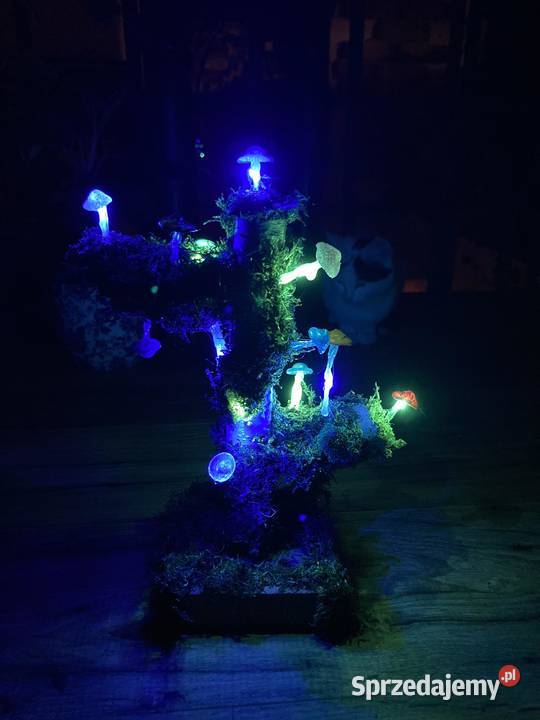 Dekoracyjna lampa leśna handmade Pozostałe Kraków