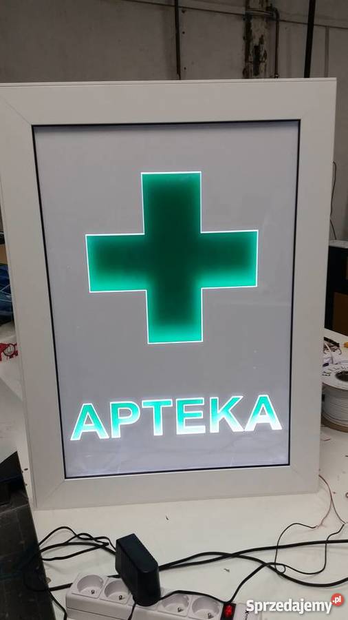 APTEKA podświetlenie EMPLAST na wymiar na Radwanice reklama
