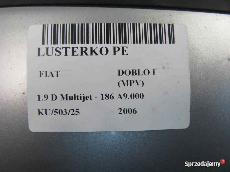 LUSTERKO PRAWE FIAT DOBLO I MPV małopolskie