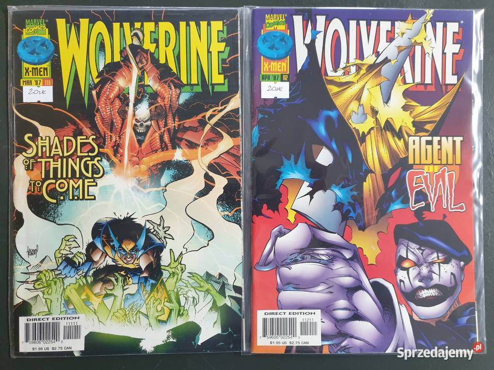 Wolverine 11 oryginalnych komiksów Marvel USA Amerykańskie Gdynia