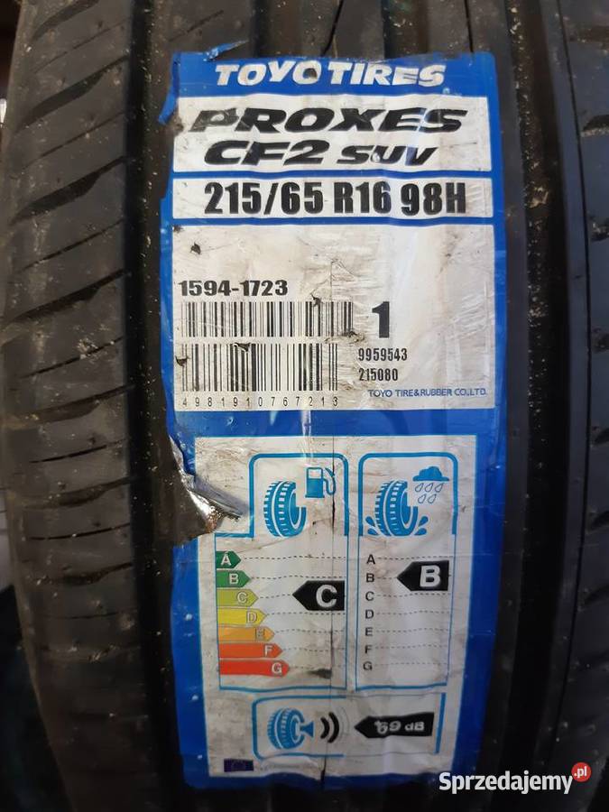 Opony Toyo Tyres Proxes CF2 21565R16 2 Kraków sprzedam