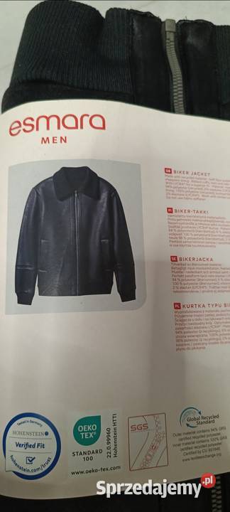 ESMARA Men kurtka męska biker kolor czarny Ełk