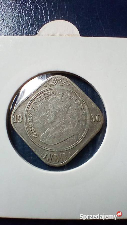 Stare monety 2 anna 1936 Brytyjskie Indie Lesko