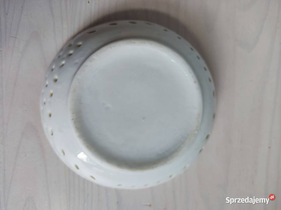 Porcelanowy ażurowy półmisek talerzyk miseczka opolskie Głuchołazy