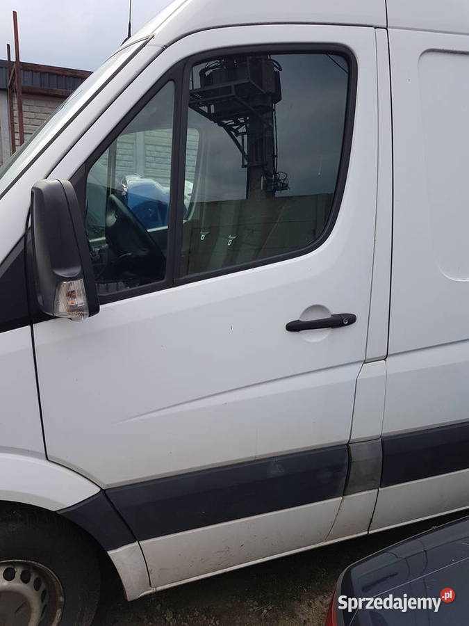 MERCEDES SPRINTER W906 DRZWI LEWE BIALE L766