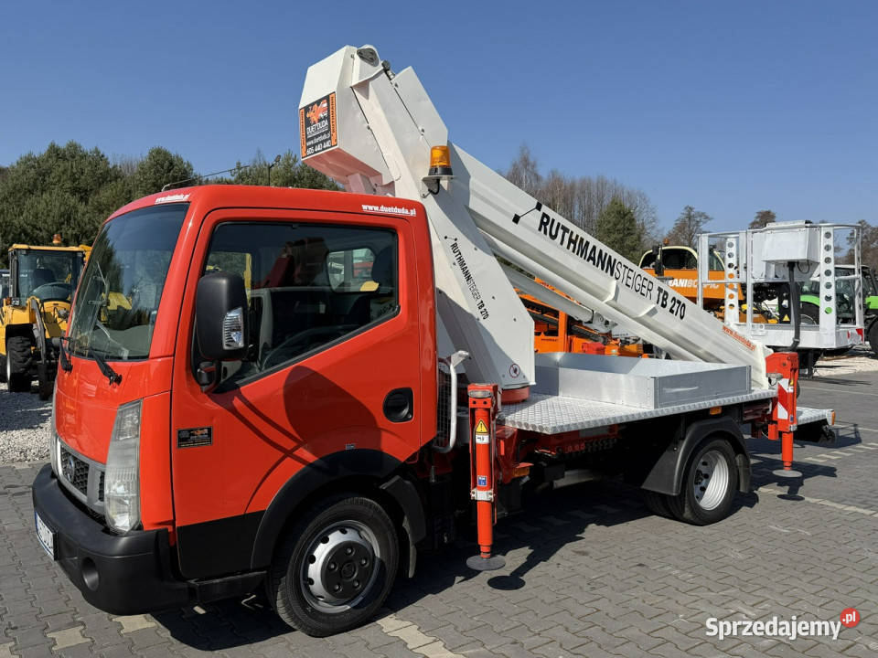 Nissan Cabstar Podnośnik Koszowy 27m RUTHMANN TB komputer pokładowy Widełki