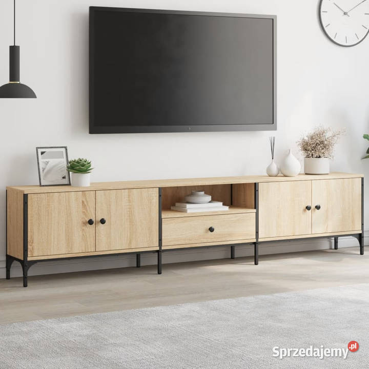 Szafka pod TV z szufladą dąb sonoma 200x25x44 Warszawa