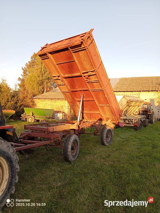 Przyczepa wywrotka GONSIEMASZ 456 Ton orginał nieuszkodzony lubelskie Kurów