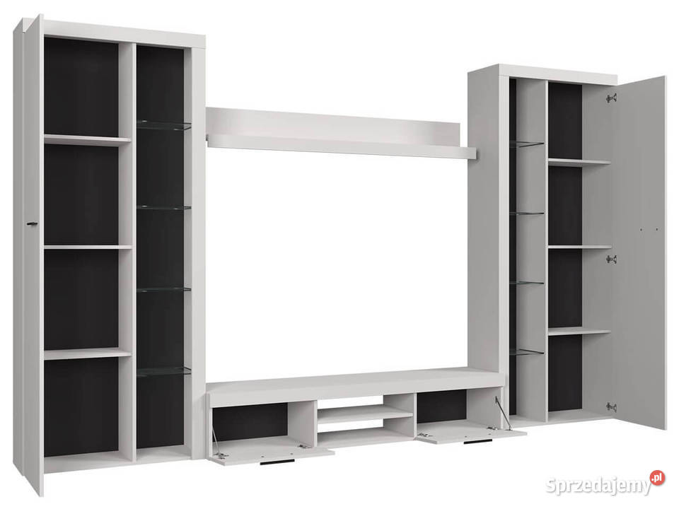 Zestaw Mebli Meblościanka Komoda LED Biały Mat 0cm Wrocław