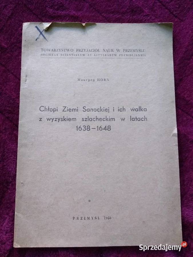 Książka Chłopi Ziemi Sanockiej i ich walka z Wrocław