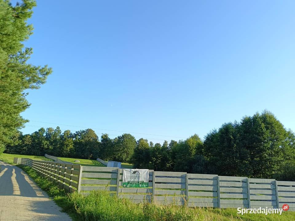 Nowoczesne ogrodzenie betonowe Glinnik