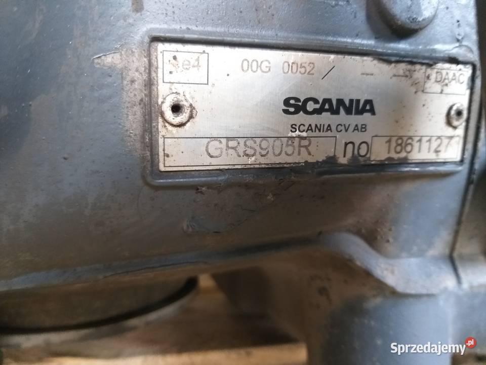 Skrzynia biegów Scania GRS905R uszkodzona