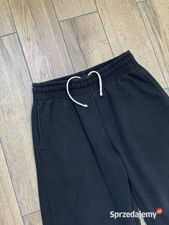 Mega Szerokie Spodnie Dresowe Baggy Fleece Gruby Nowa Słupia