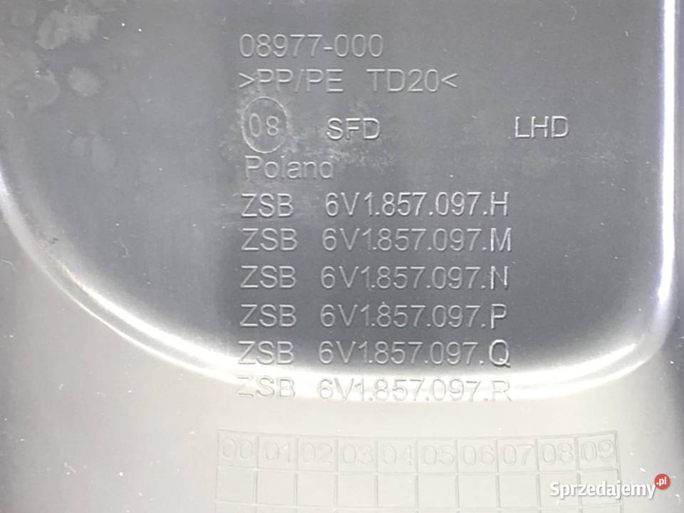 SCHOWEK PASAŻERA SKODA FABIA III Hatchback