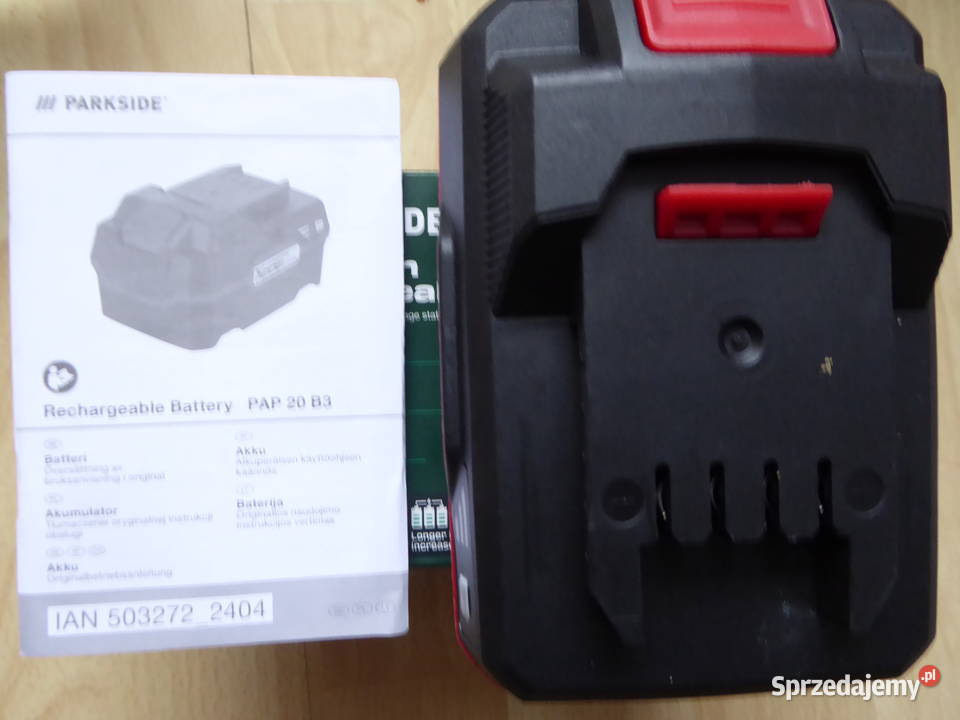Nieużywany akumulator 20V4Ah PARKSIDE PAP 20 B3 Elektronika