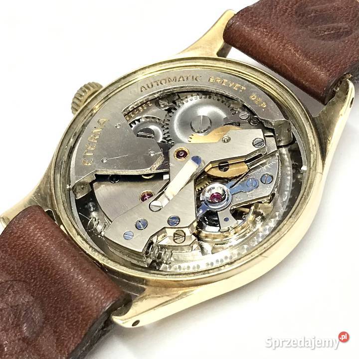 Złoty ZEGAREK męski 585 14K ETERNA szwajcarski mazowieckie Warszawa