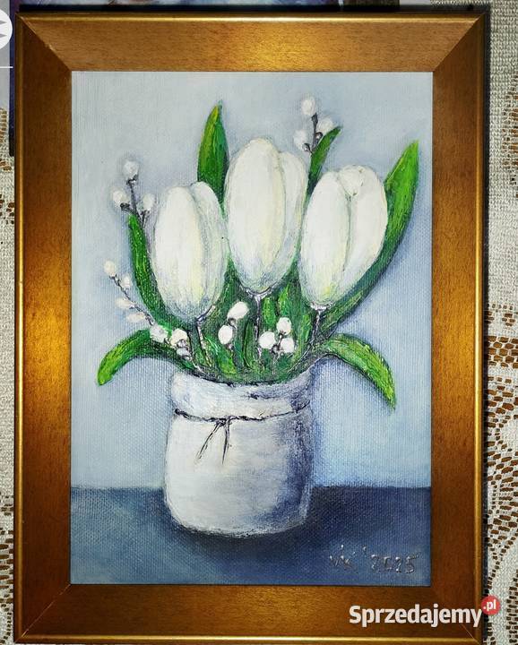 Białe tulipany Bychawka Trzecia