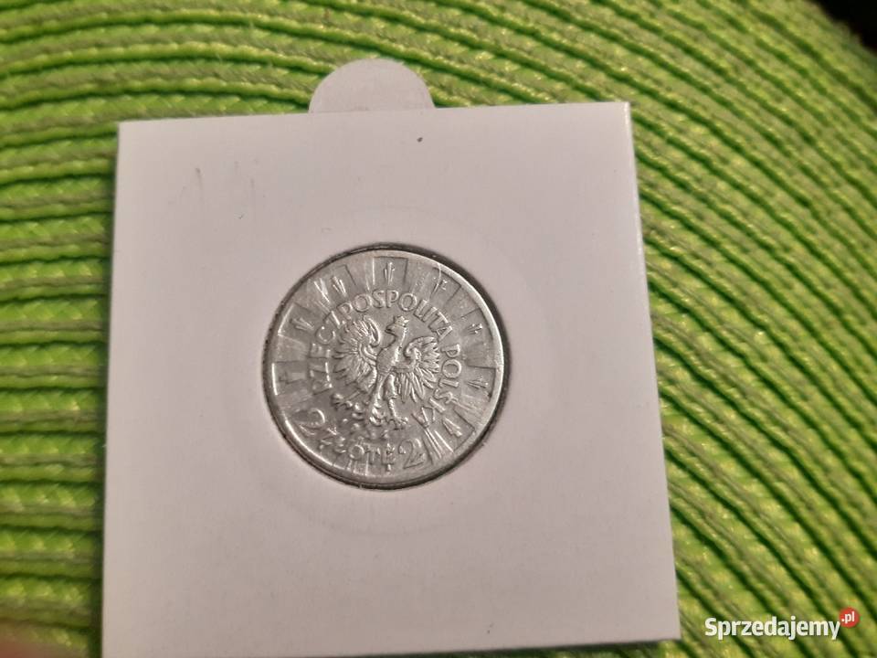 moneta srebrna polska 2 złote z 1934r Łomża