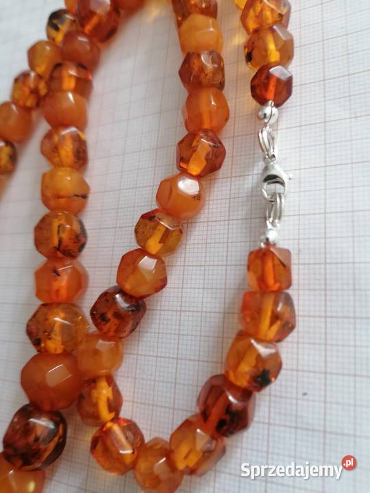 Naszyjnik Bursztyn Rękodzieło Vintage Białystok