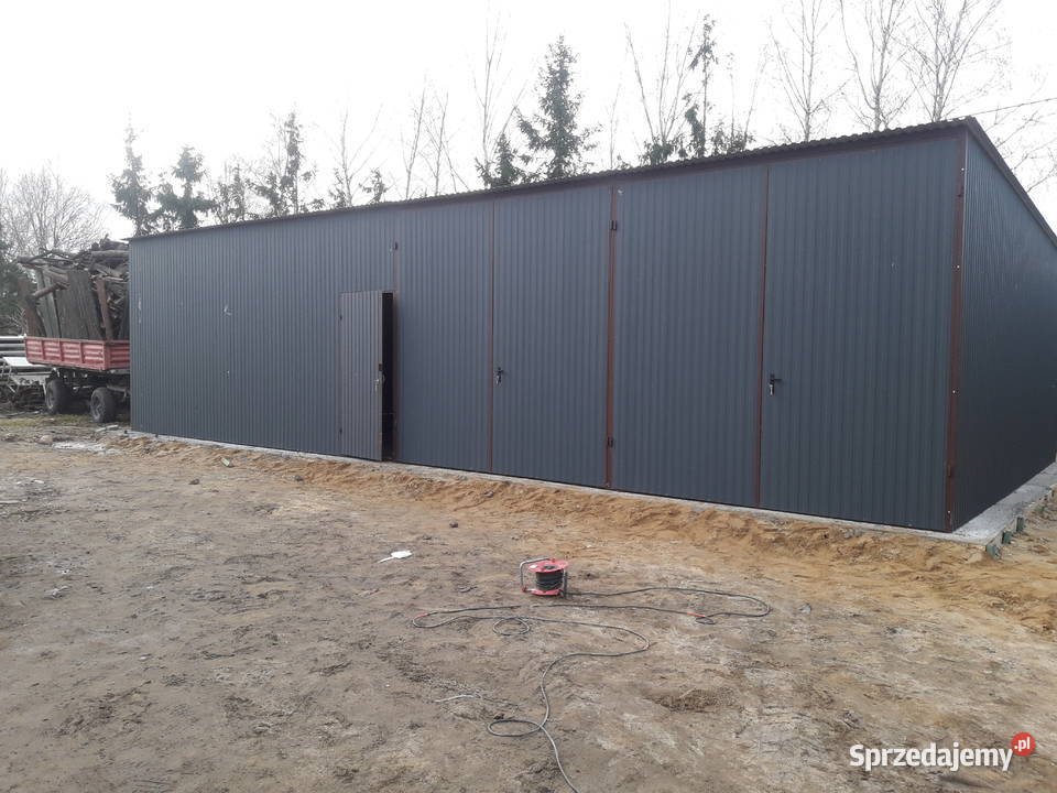 Magazyn Rolniczy Garaż blaszany Grafitowy Mrągowo sprzedam