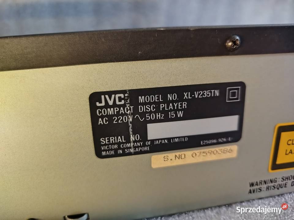 Odtwarzacz CD JVC XLV235TN Zgierz