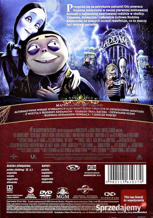 RODZINA ADDAMSÓW animowany wielkopolskie Kalisz