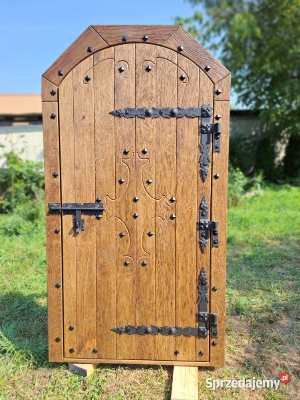 PIĘKNY MASYWNY Kosz na drewno czarny ręcznie Akcesoria i części do kominków