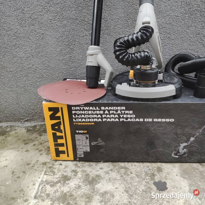 Szlifierka do gipsu z wysięgnikiem Titan 710 W Narzędzia Zawiercie