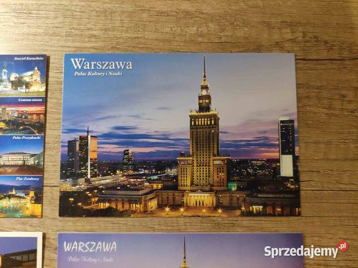 Pocztówki Warszawa Pałac Kultury 4 sztuki