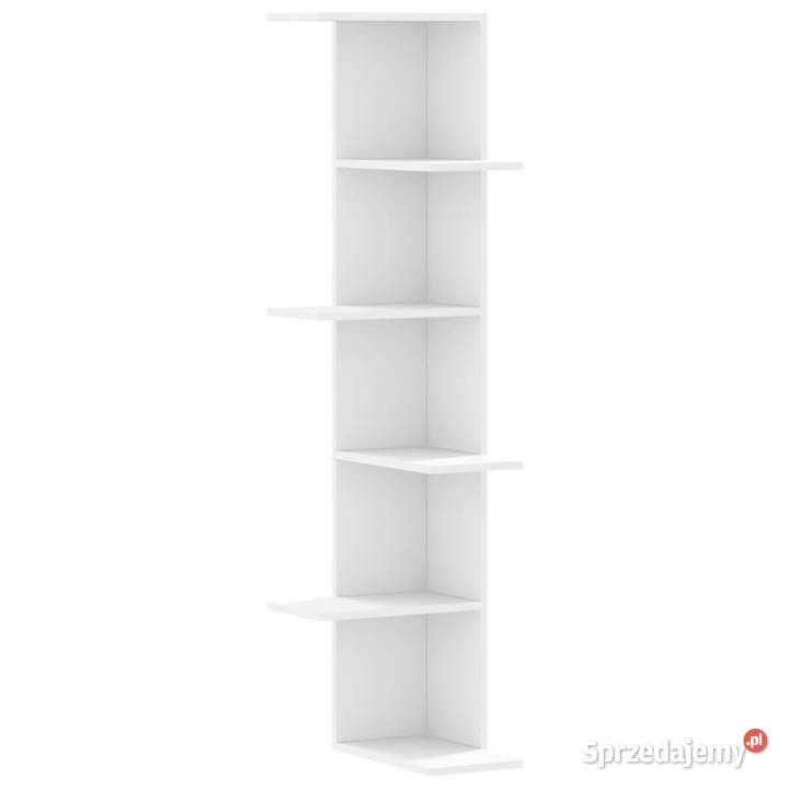 Narożna półka ścienna biała 365x365x140 WM852627 mazowieckie Warszawa