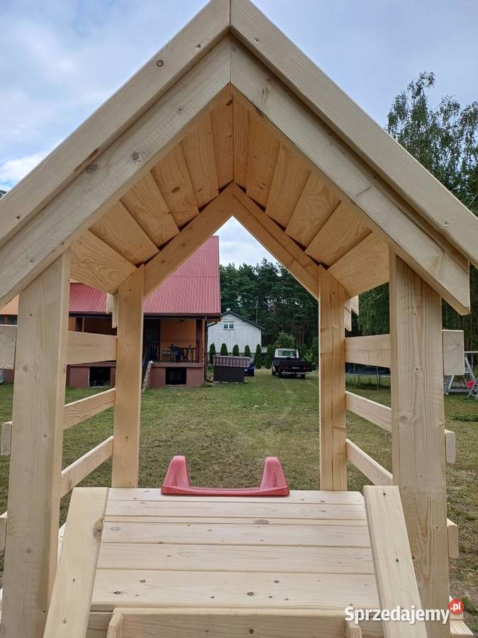 Plac zabaw NELA Domek Piaskownica Ślizg TABLICA Płock