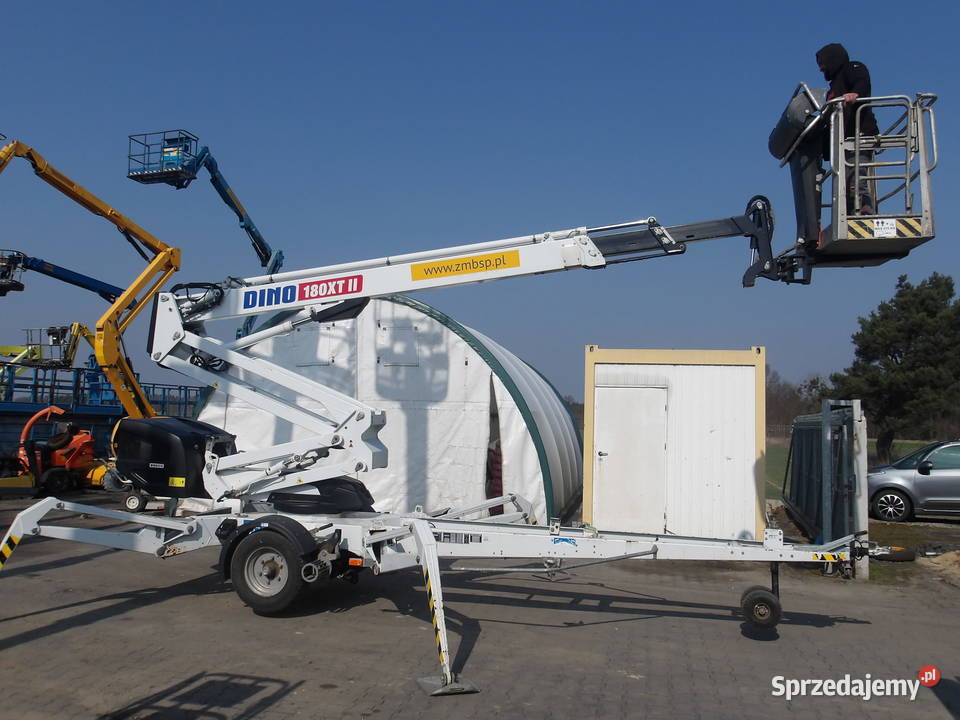 Podnośnik koszowy na przyczepie Dinolift DINO Rok produkcji 2016 Maszyny budowlane Pleszew