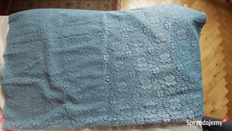 Koronkowa tkanina żakardowa na firany dekorację Zgierz