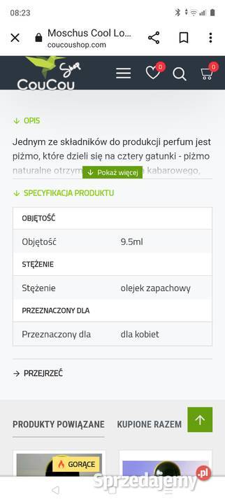 Perfumy moschus cool love Dla kobiet Zdrowie i Uroda Drozdówka