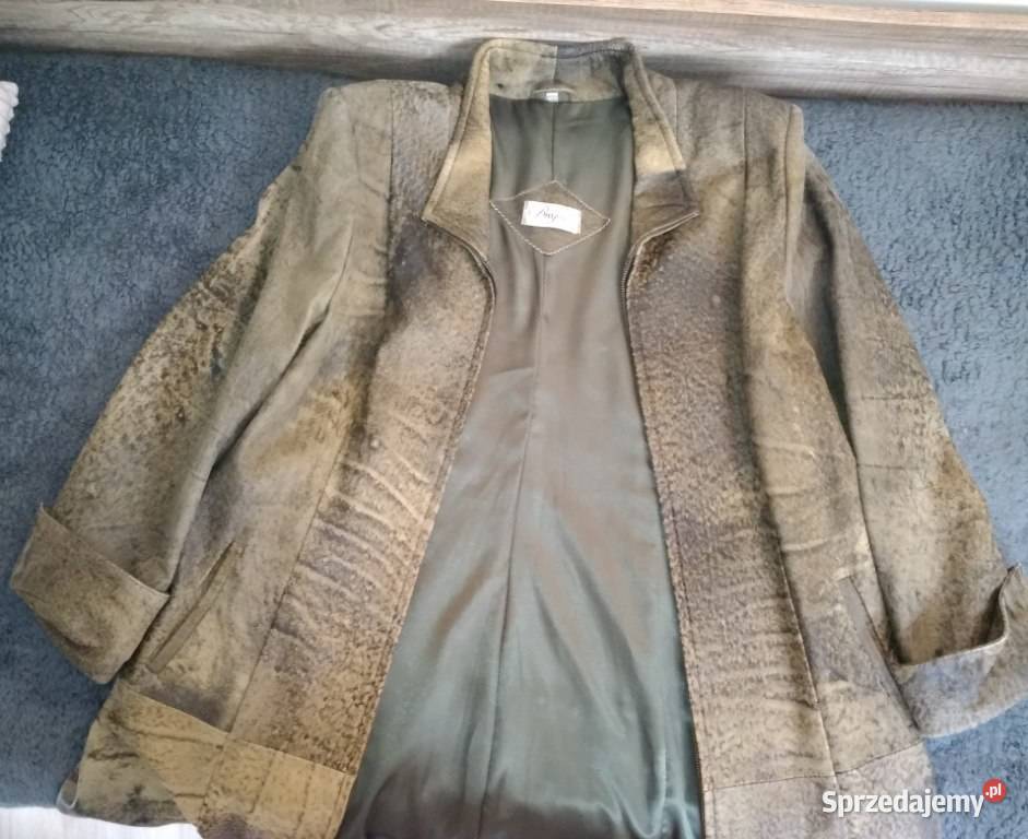 Płaszcz damski ze skóry naturalnej w kolorze Łódź sprzedam