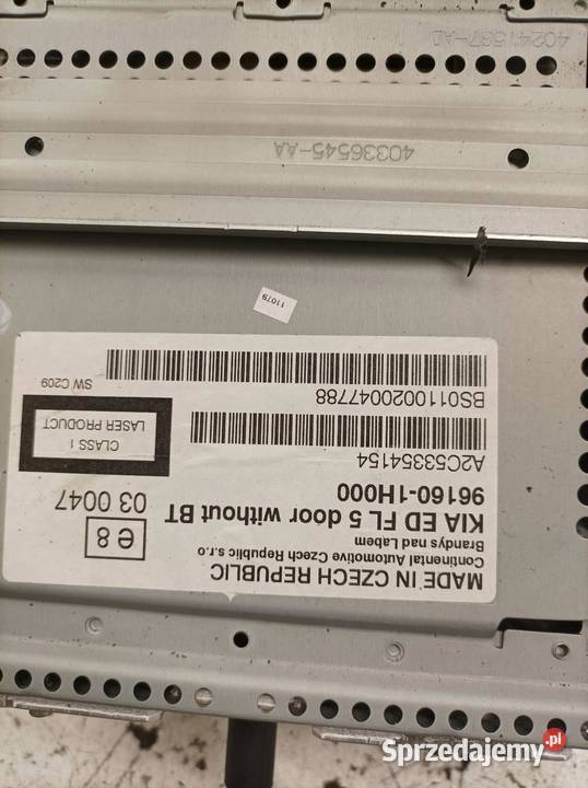 RADIO LIFT 961601H000 Kia Ceed I 20062012 świętokrzyskie